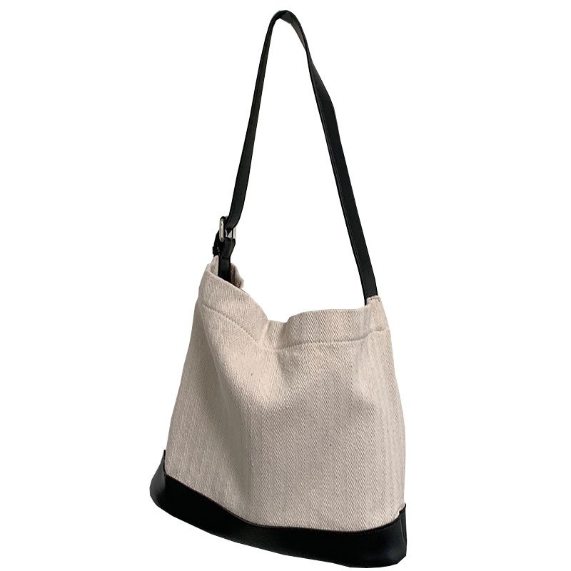 Large Capacity Korean Style Canvas Crossbody Bag for Women and Mothers Easy Match Casual Shoulder Satchel with Open Closure
