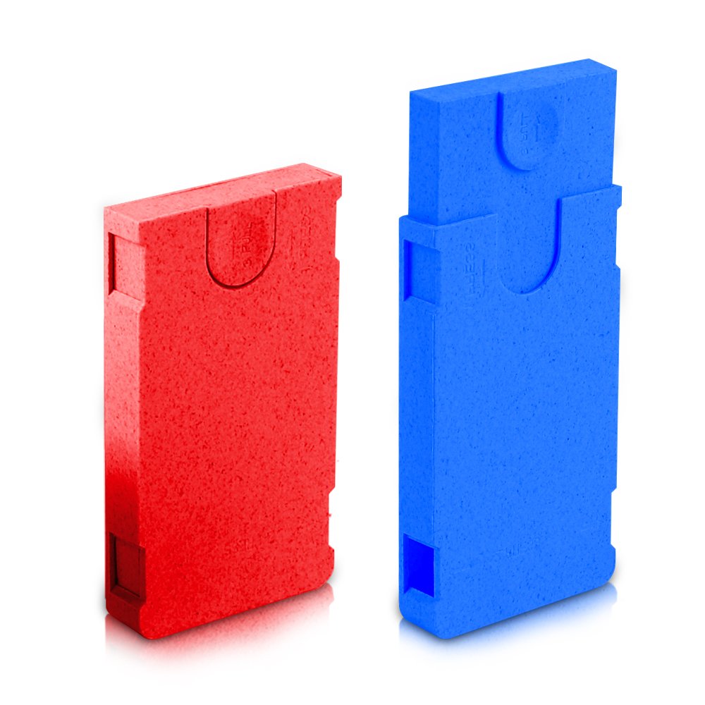 UKETA New Design CR Sliding Boxes Child-Resistant Slim Size Biodegradable 5-Pack Storage Cases