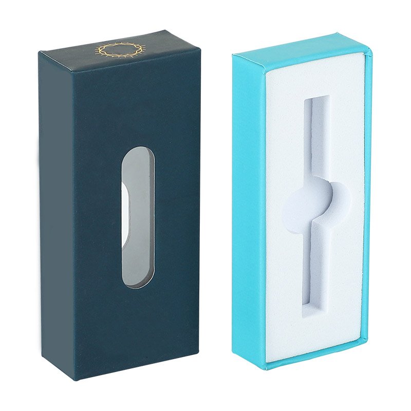UKETA Custom Insert Child-Resistant Paper Box Wholesale Safety Button Sliding Roll Packaging Case