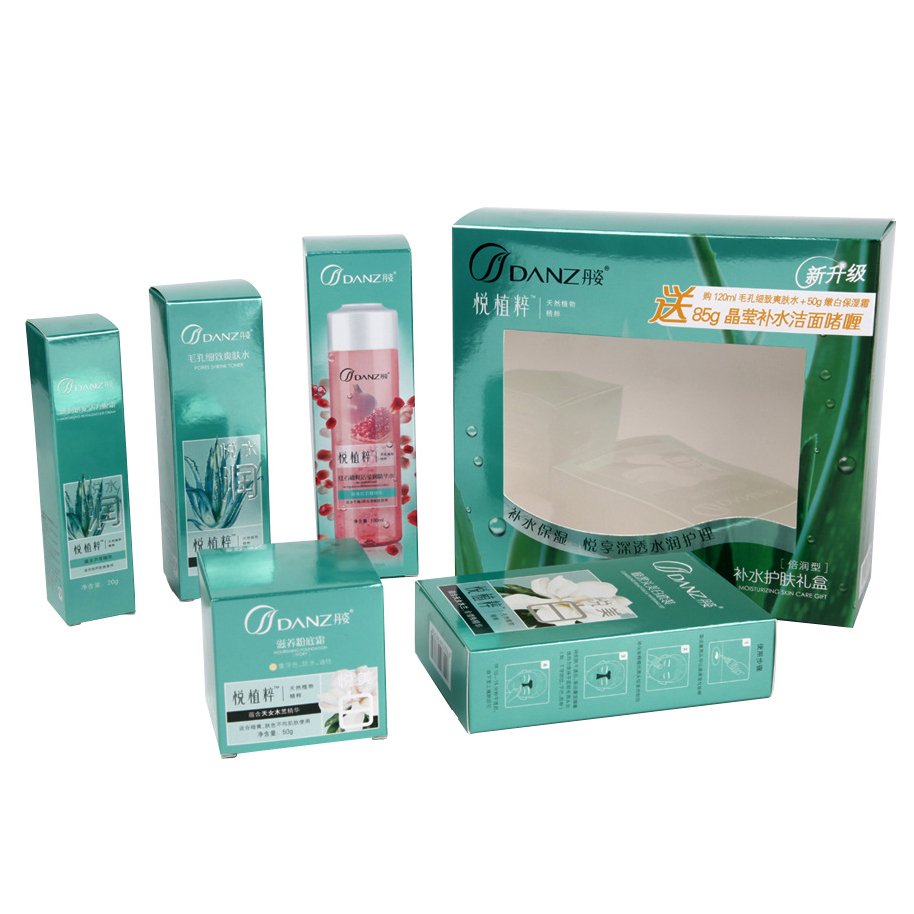 Custom Double Side Print Logo Luxury fold paper Cardboard Cosmetics Mailing Skin Care Moisturizing face cream Packaging Boxes