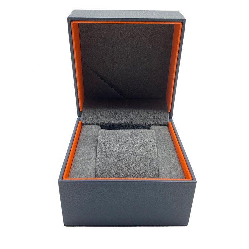 Fashional and Exquisite Two-color Matching Leather Package Box for Lady Watch Box
