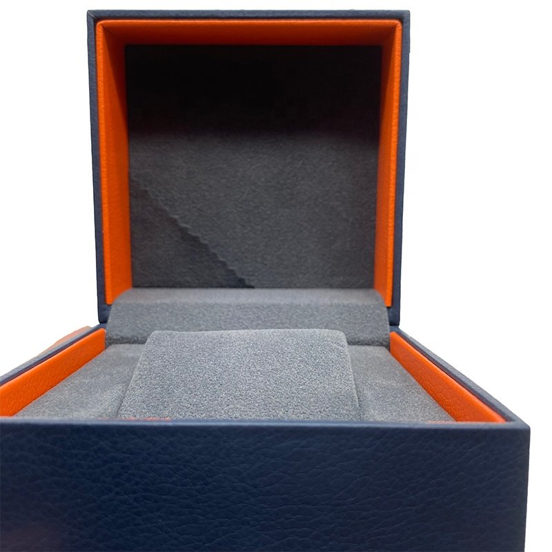 Fashional and Exquisite Two-color Matching Leather Package Box for Lady Watch Box