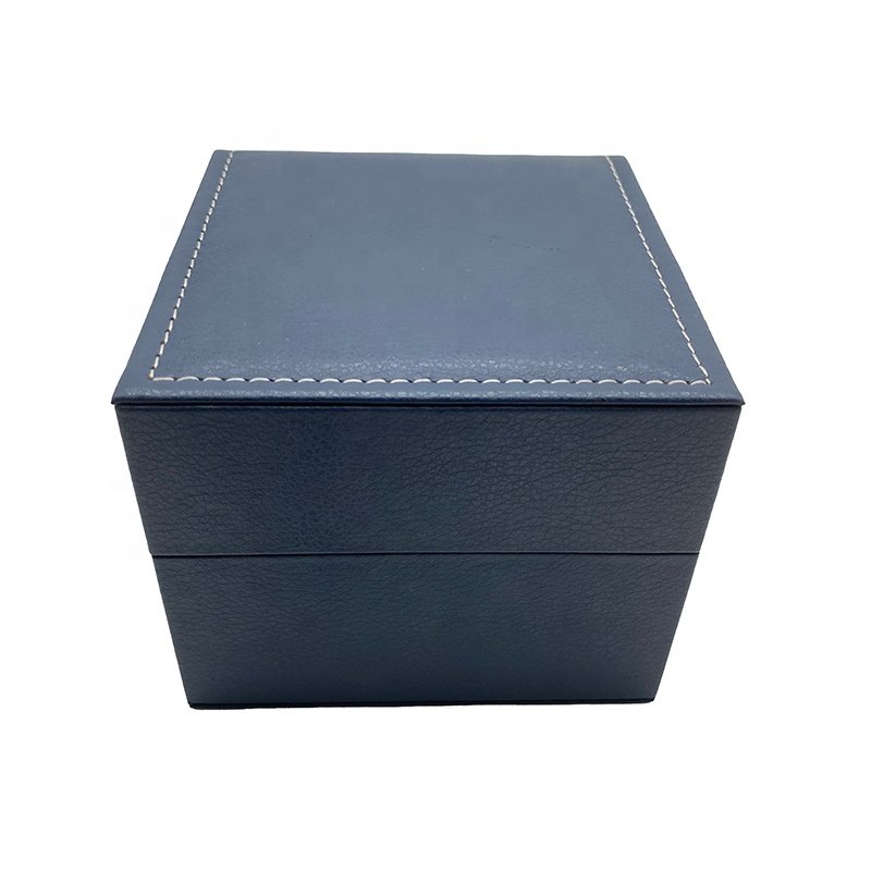 Fashional and Exquisite Two-color Matching Leather Package Box for Lady Watch Box