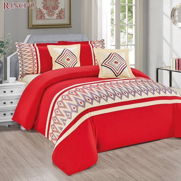 Hot sell bedding comforter sets luxury king size comforter set with matching curtains californian king comforter set