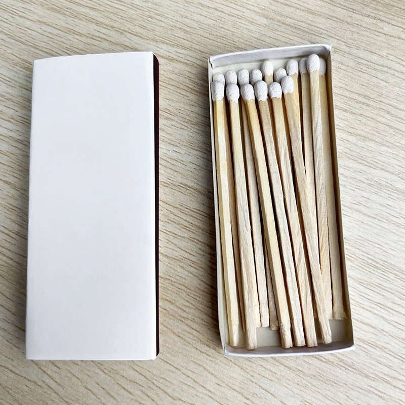Cheap Wholesale White Box Matches With No Words 75 Mm 15 Lightweight Matches Per Box