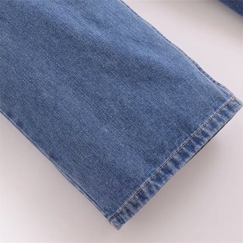 TAOP&ZA women's clothing 2024 summer new casual basic style daily commuting all-match mid-waist loose jeans trousers 4730034