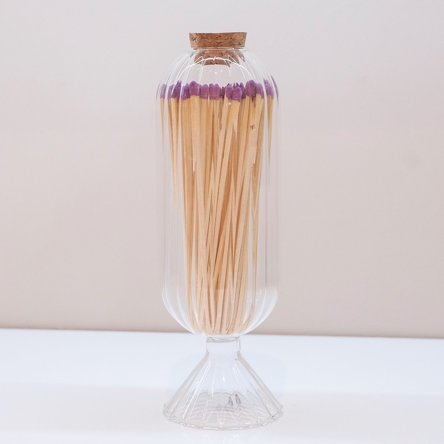 Wholesale Customized Match Decorative Custom Logo Long Wooden Stick Glass Bottle Of matches with logo