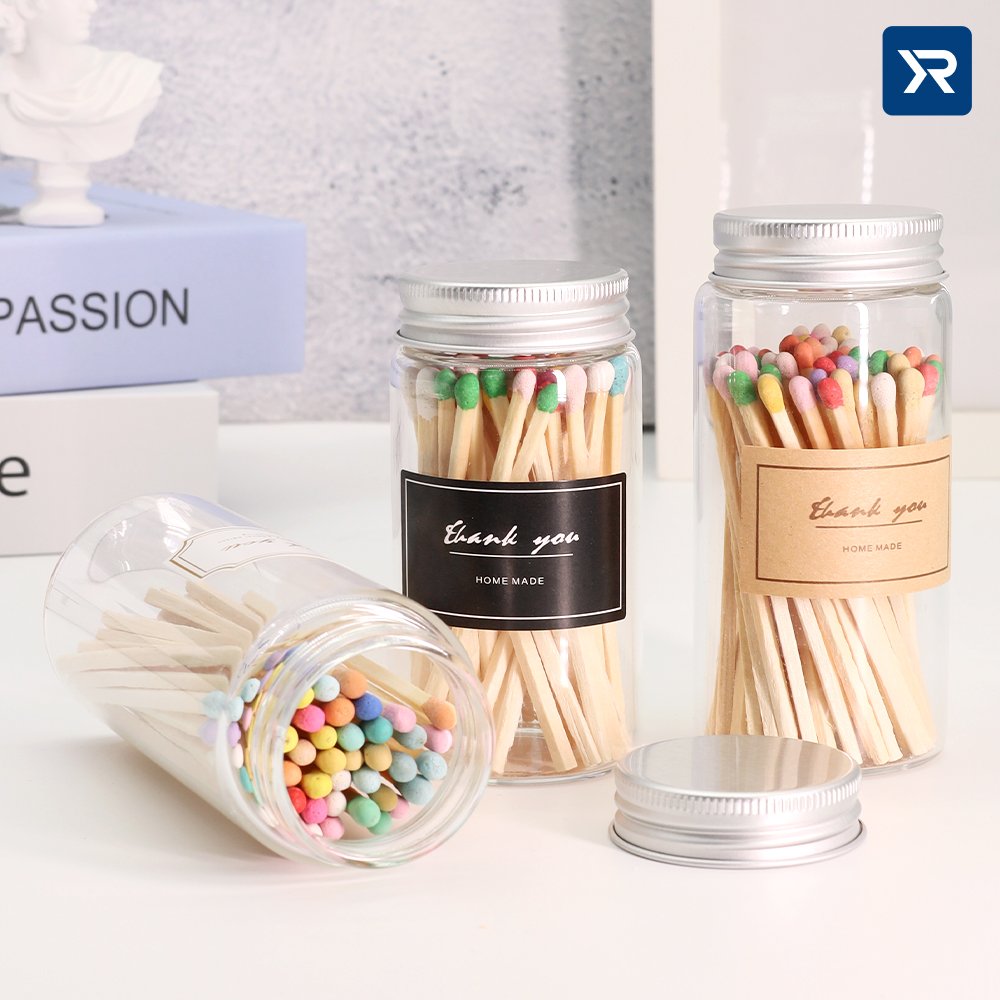 Christmas Gifts matches in glass wholesale price in Jars glass matches