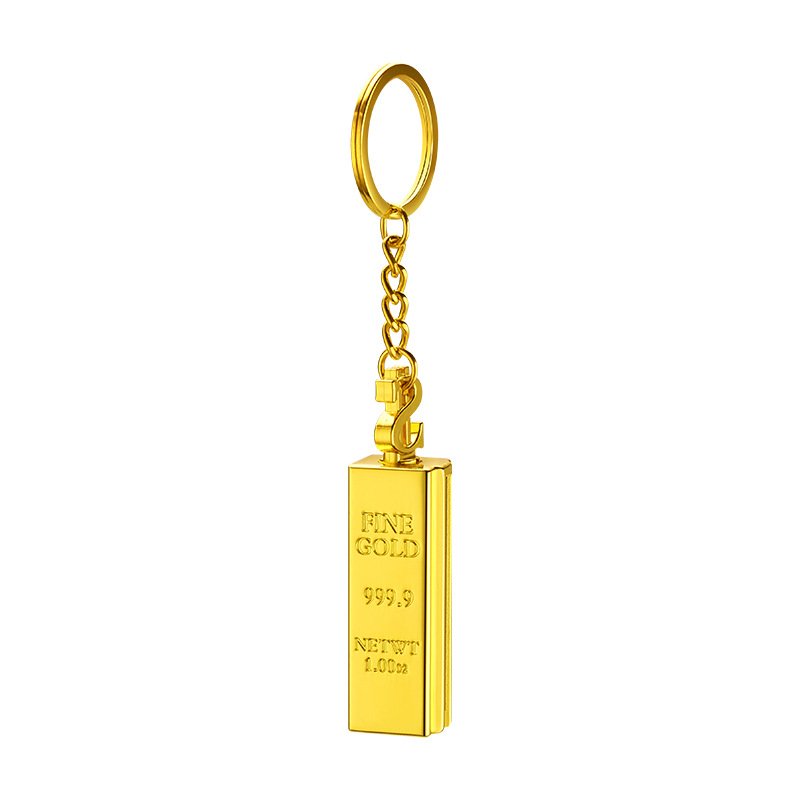 Gold bar bullet match lighter, waterproof outdoor camping multifunctional keychain, kerosene windproof lighter