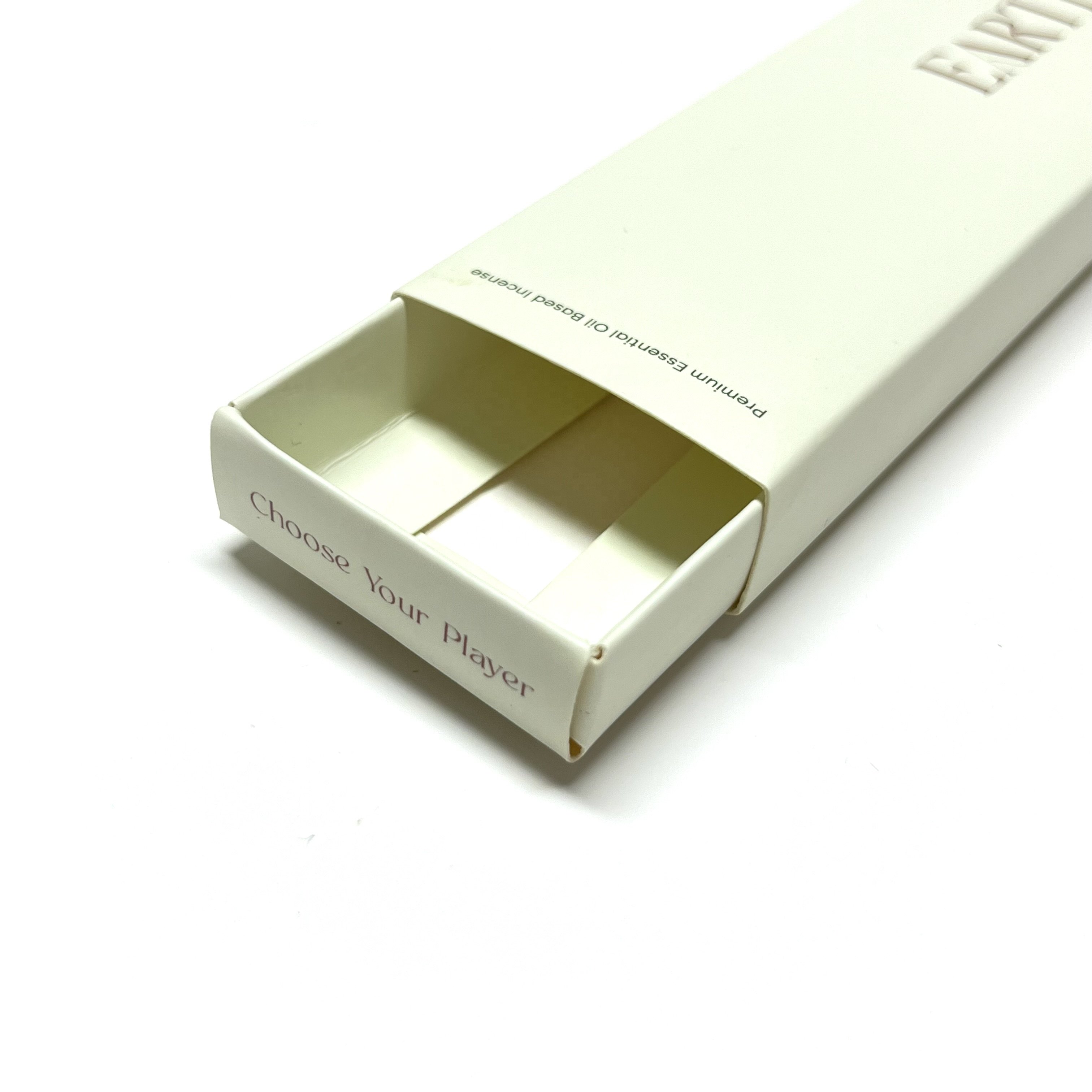 Custom Paper Rigid Cardboard Luxury Sliding Drawer Incense Stick Packaging Match Envelope Box for Incense Sticks