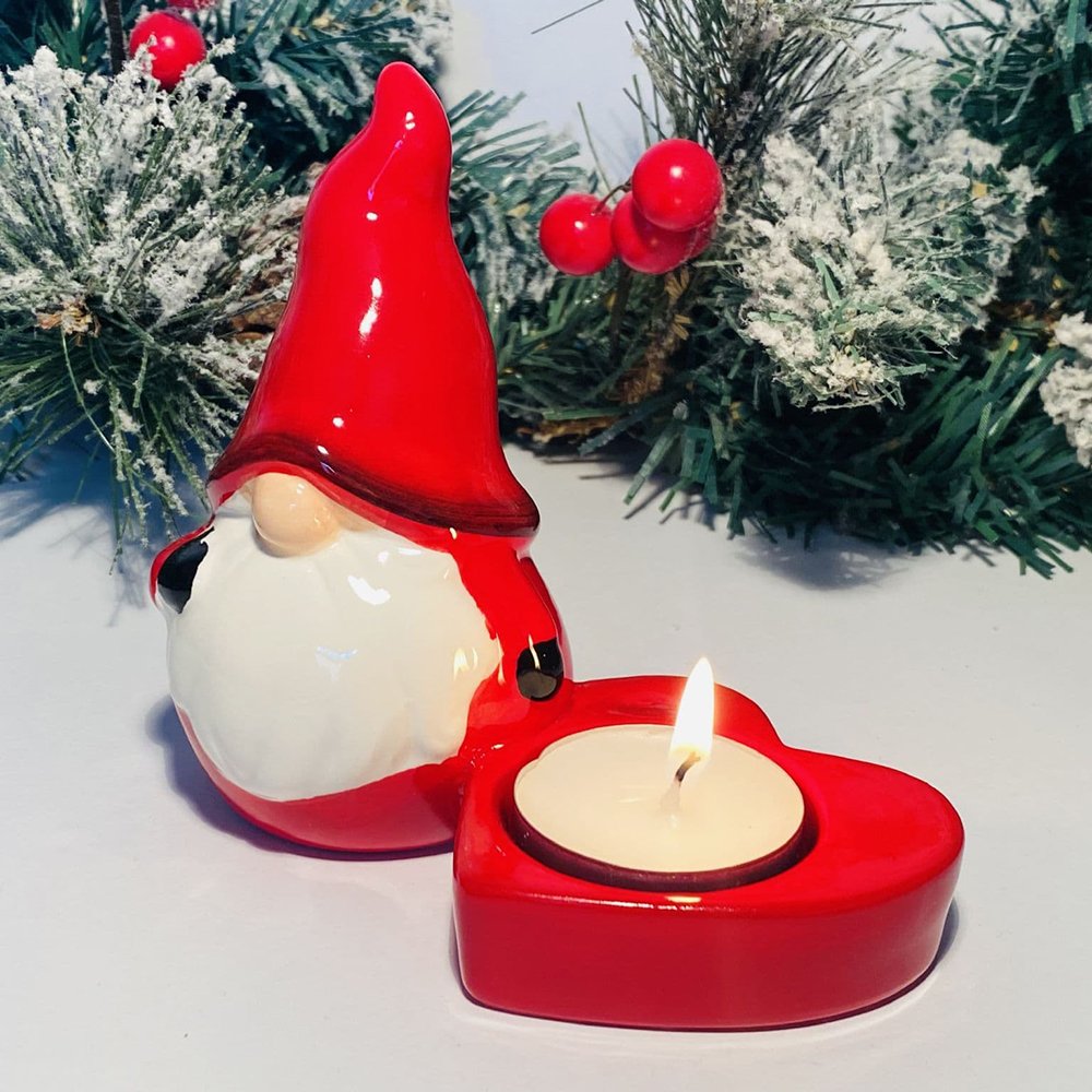 Bulk Custom Empty Santa Claus Ceramic Candle holders for Event Favors Personalized & Memorable Perfect for Special Occasions