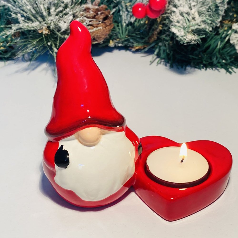 Bulk Custom Empty Santa Claus Ceramic Candle holders for Event Favors Personalized & Memorable Perfect for Special Occasions