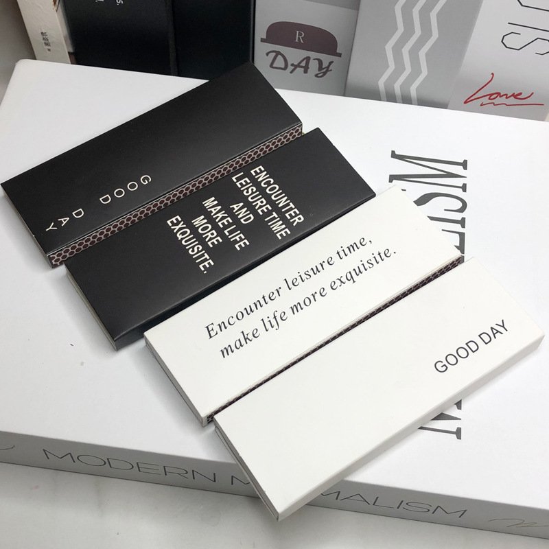 Hot sale black and white match wooden stick matches custom hotel advertising safety matchbox household matches