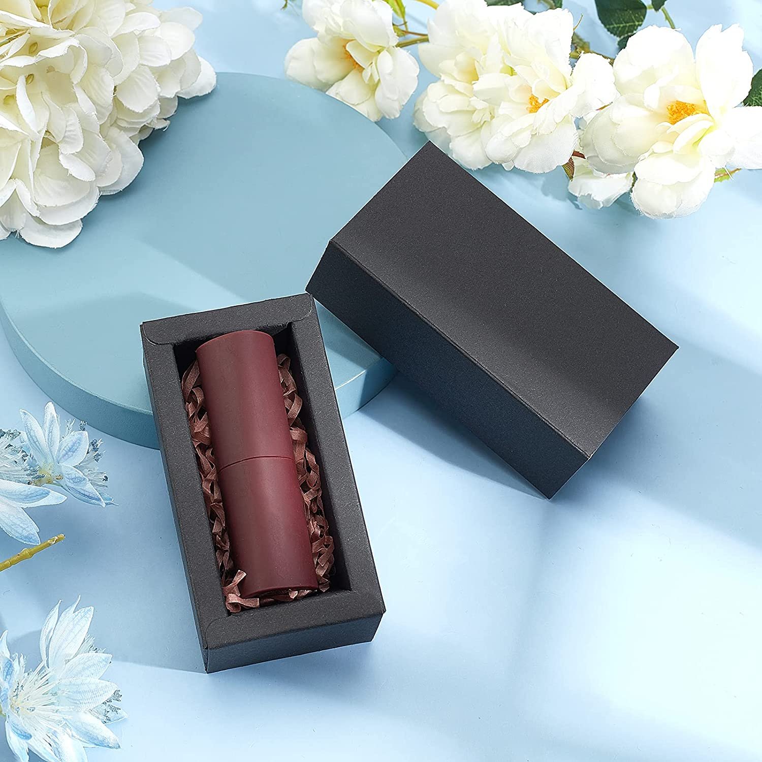 Wholesale Kraft Paper Box Gum Lipstick Recycled Hard Box Packaging Paper Gift Box Cigar With Digital Printing Logo