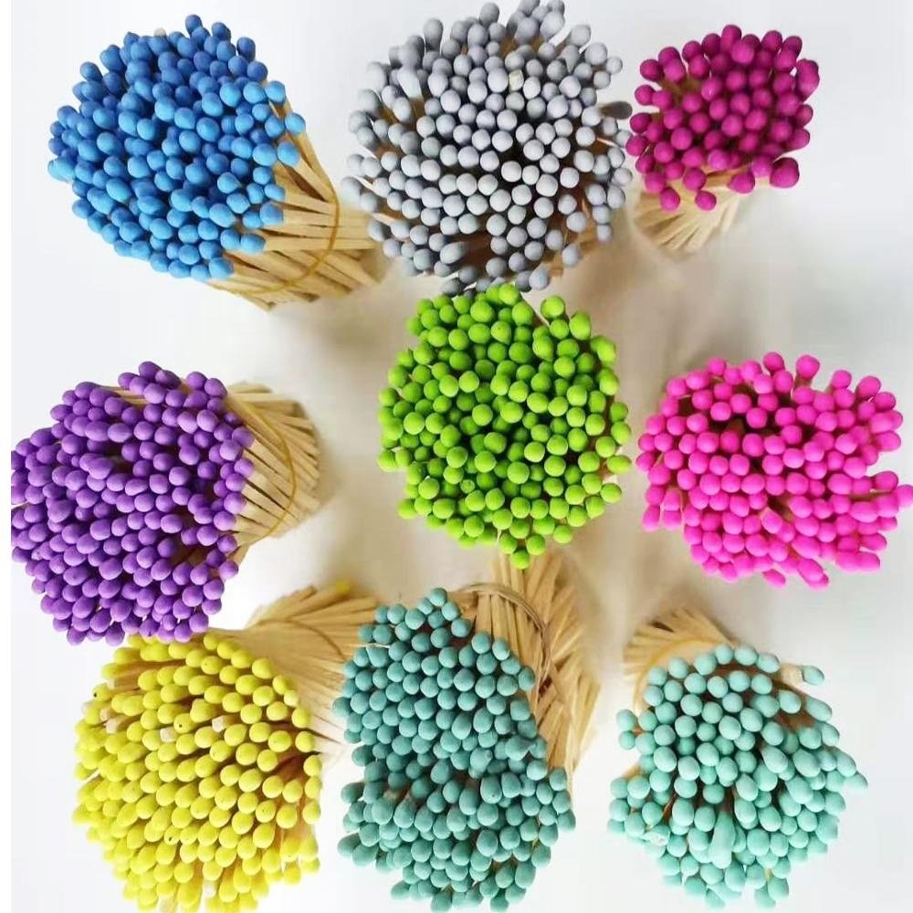 Premium Wooden Colored Safety Matches for Lighting Candles with Match Striker On The Bottle