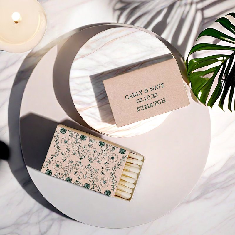 Hot Sell Long Matches Box Colored Match For Hotel Candle Strong Sticks High Quality Wooden Embossed Printing Matchsticks