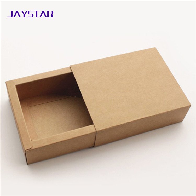 Kraft Paper Gift Box Custom Printed Drawer Slide Style Kraft Tea Bags Paper Packaging Box