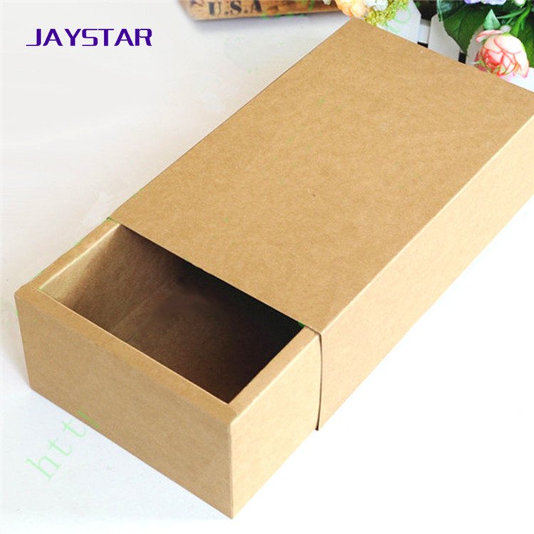 Kraft Paper Gift Box Custom Printed Drawer Slide Style Kraft Tea Bags Paper Packaging Box