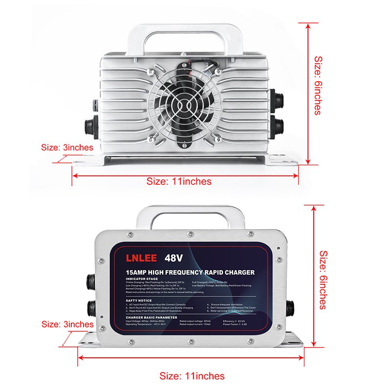 LNLEE New Design Waterproof 72V Lipo 10A 12A 15A 20A Battery Charger