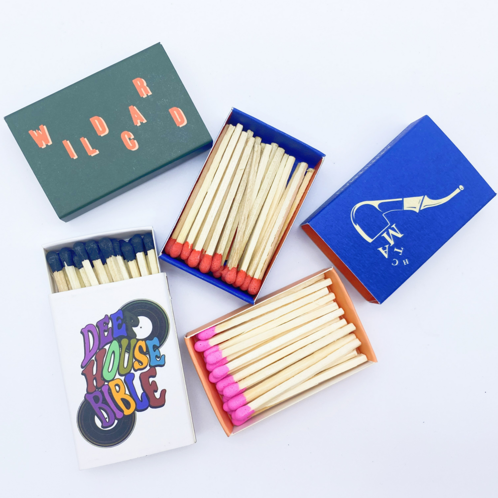 Customized Matches Boxes Professional Factory Produces Low MOQ Customized Iridescent Paper Long Matches