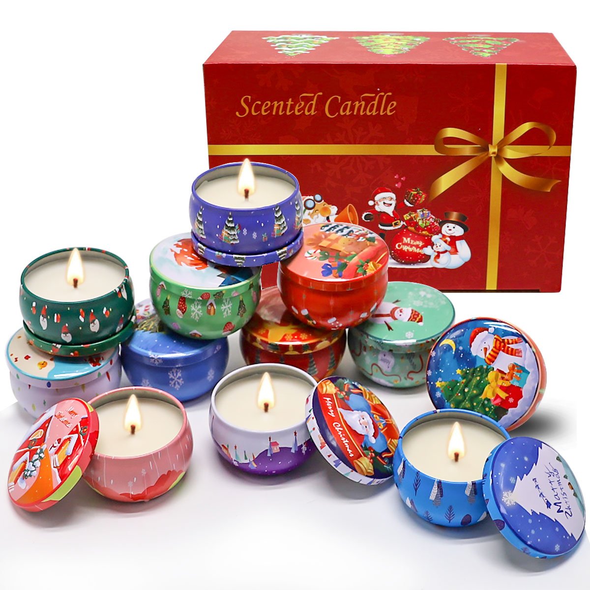 Premium Quality Custom Private Label Personalised Home Decoration Gift Natural Soy Wax Smokeless Scented Candle Set