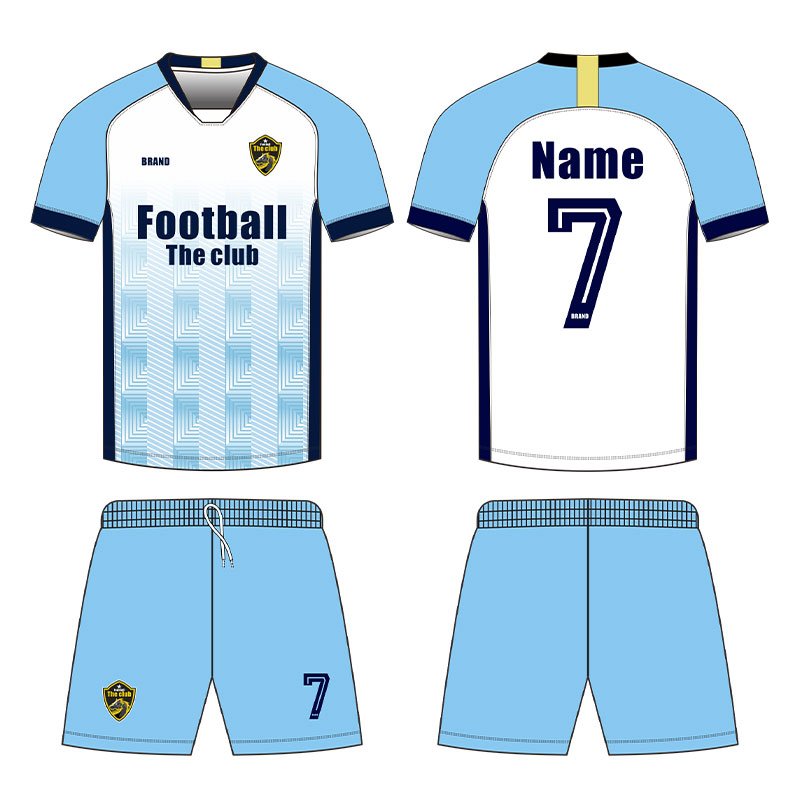 Football team club sublimation full body customized quick drying football suit set football jersey wholesale match suit