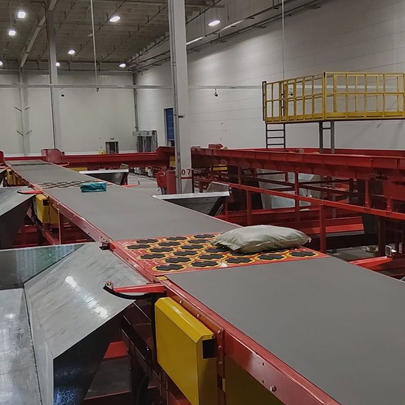 Top Professional Warehouse Parcel Inclined Wheel Sorter Matching Sorting Line Fully Intelligent Automatic Wheel Sorter