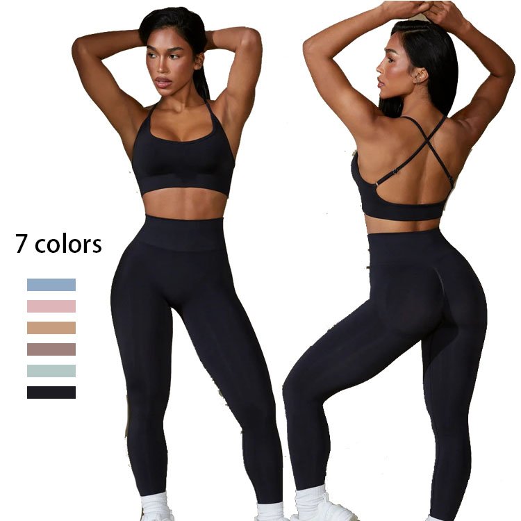 Women 5 Piece Set Seamless Activewear Set Free Match Bra Shorts Leggings Workout Yoga Sets
