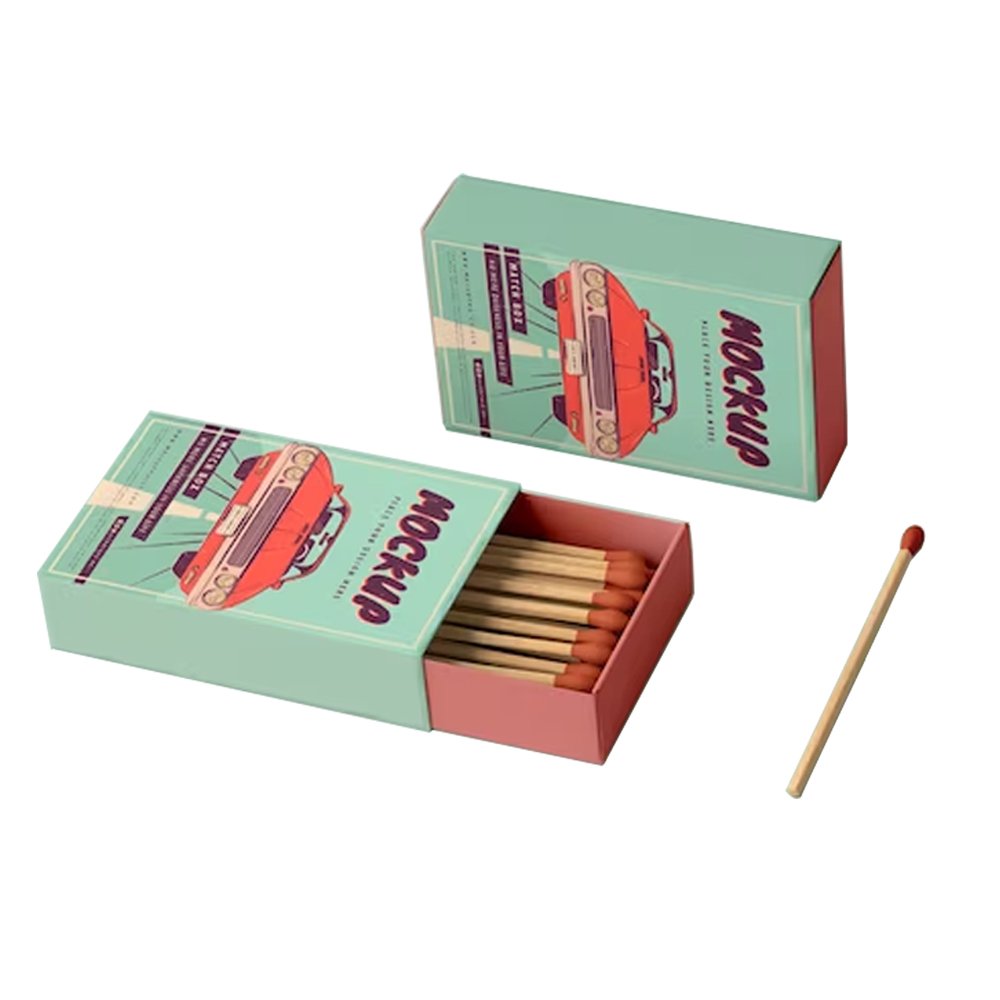 Custom Personalized Candles Cigarettes Match Sticks Collection Customized Match Box With Matches
