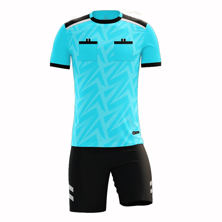 2024 Customize Adult Kids Football Referee Uniform wholesale Men Training Set Match Judge Football Team Shirt Soccer Jersey Set