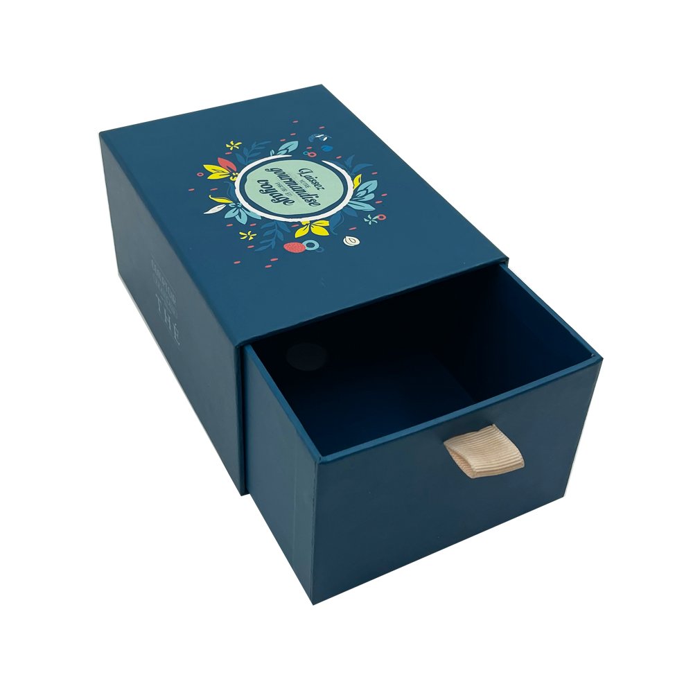 High Quality Custom Logo Handmade Matte Printed Pull Out Cardboard Sliding Drawer Paper Box Candle Soap Packaging Box