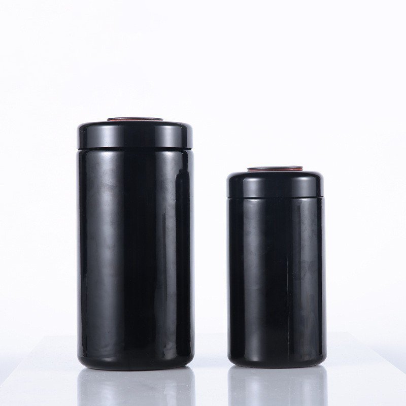 Premium UV herb glass stash jar violet airtight tobacco storage container with hygrometer thermometer lid 200ML 250ML 500 ML