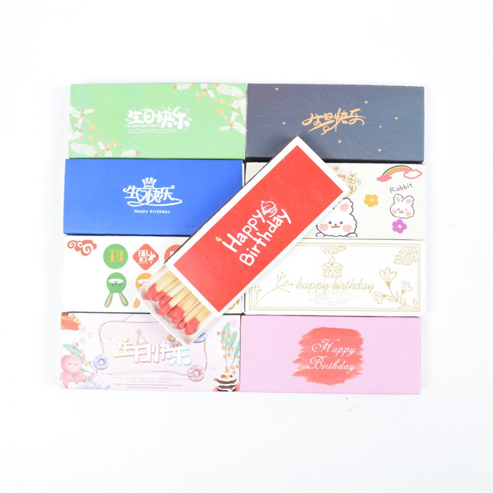 Factory Wholesale Price with Luxury Box Long Wooden Stick Matches with Custom Match Box for Candle Cigar Household