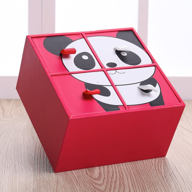 Factory custom panda logo printing packaging gift paper boxes