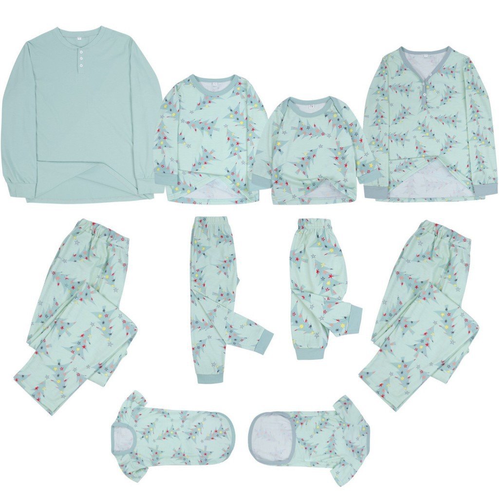 2024 NEW good quality Cotton Christmas Pajamas Sets Deer Print Matching Family Pajamas For Christmas