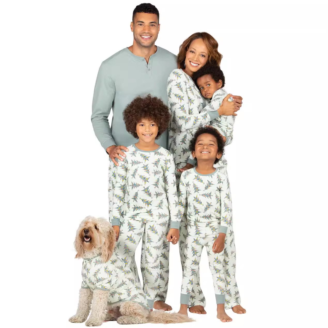 2024 NEW good quality Cotton Christmas Pajamas Sets Deer Print Matching Family Pajamas For Christmas