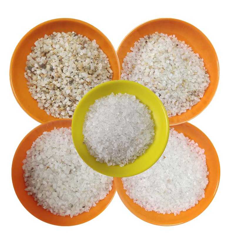 High Grade 99.3% SIO2 Quartz Silica Sand 4-6 Match Pure Quartz Sand Fused Silica with Low Clay Content