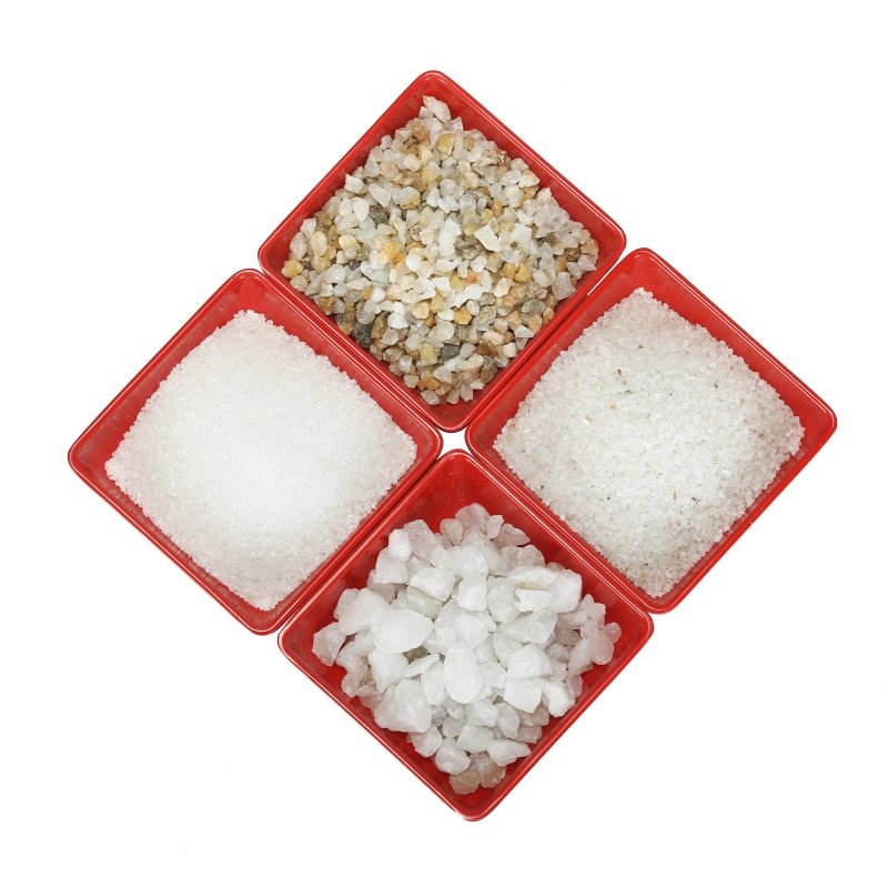 High Grade 99.3% SIO2 Quartz Silica Sand 4-6 Match Pure Quartz Sand Fused Silica with Low Clay Content