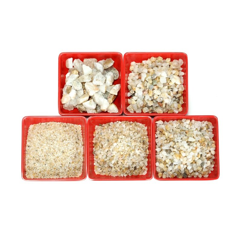 High Grade 99.3% SIO2 Quartz Silica Sand 4-6 Match Pure Quartz Sand Fused Silica with Low Clay Content