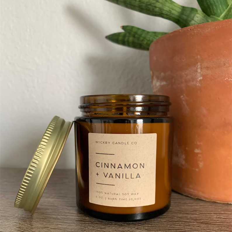scented christmas candles private label customized soy scented candle home decoration wedding birthday caramel vanilla candle