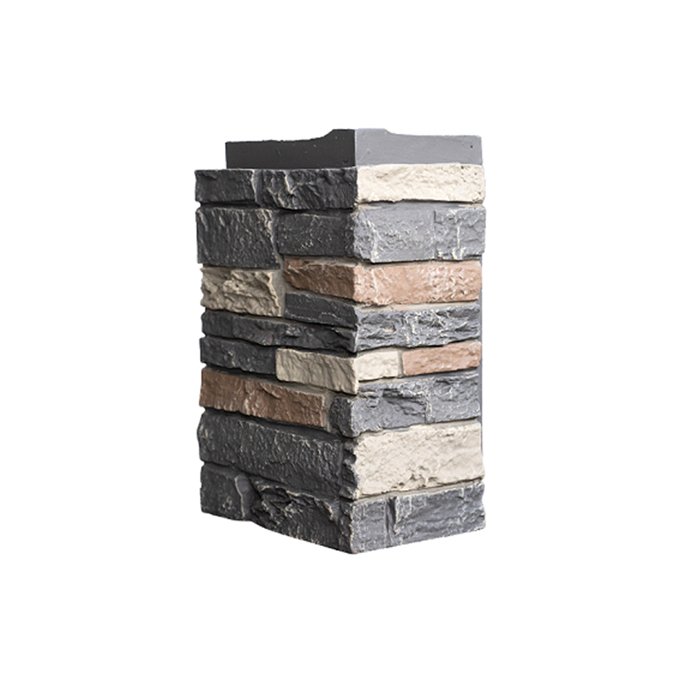 Waterproof Cheap PU artificial small stone CORNER Polyurethane Faux Rock Stone matching corner for interior and exterior use