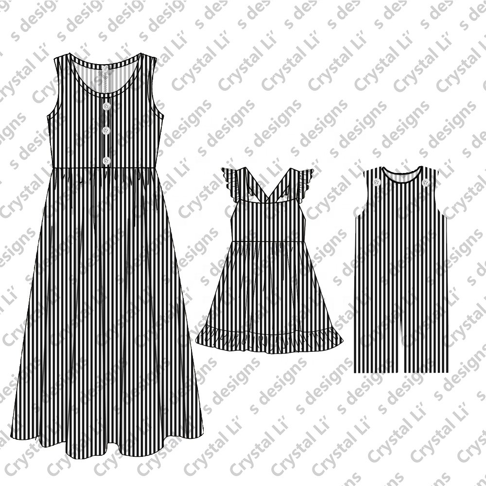 Wholesale women girls baby dresses matching sister dresses mommy and me mother daughter and son outfits family matching clothes