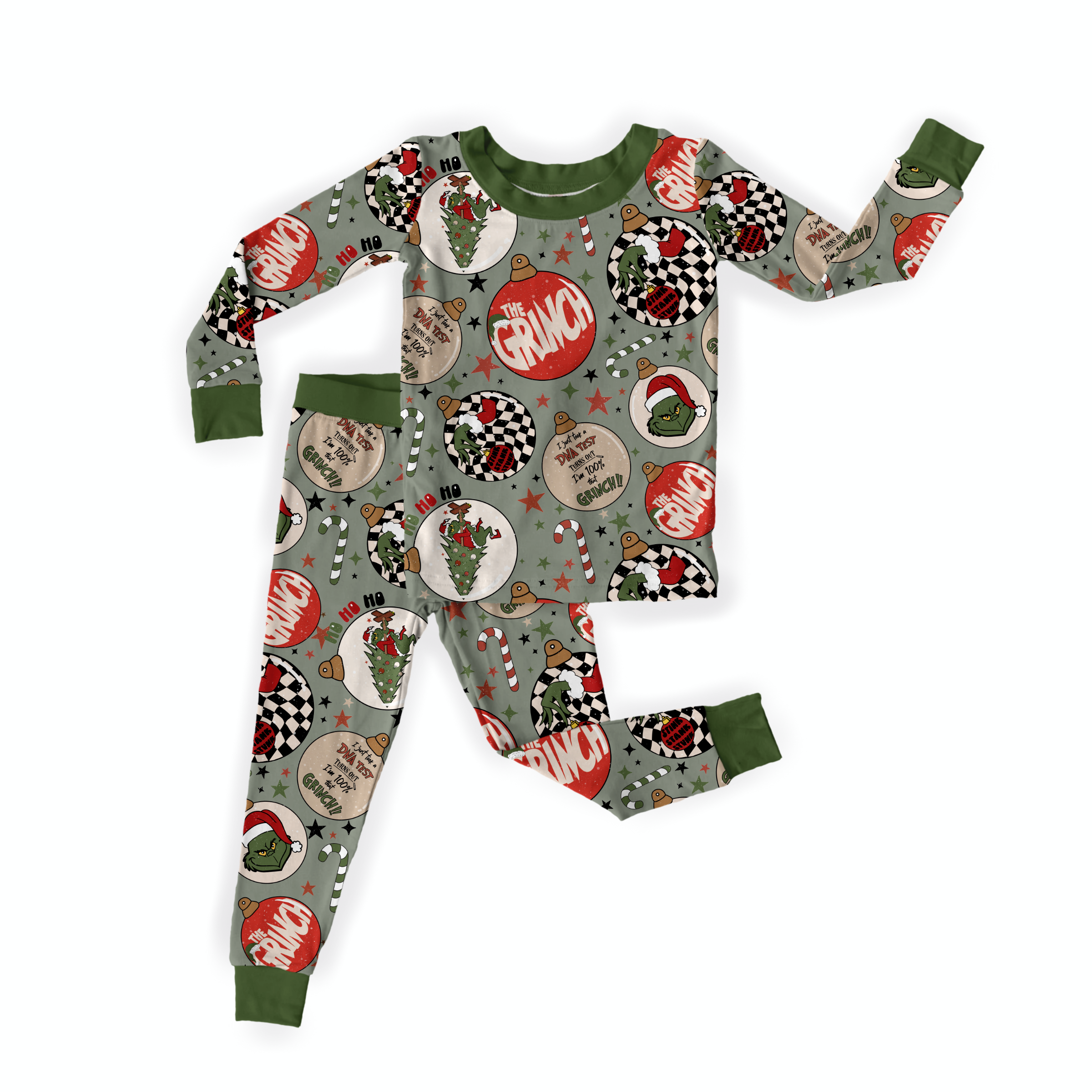 Custom High Quality Family Christmas Bamboo Pajamas Family Matching Outfits Kids Bamboo Sweatpants and Hoodie Set
