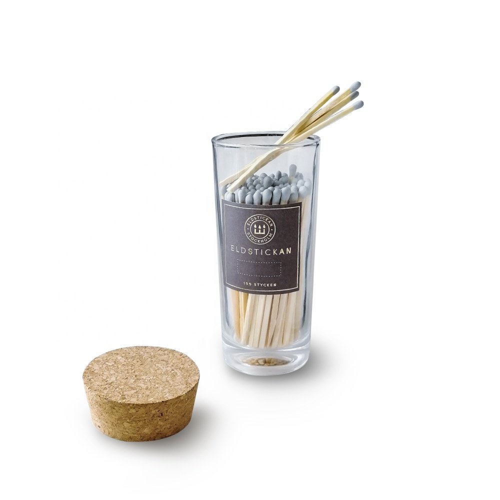 hot selling long kitchen wooden personalized bulk tall safety matches with jar