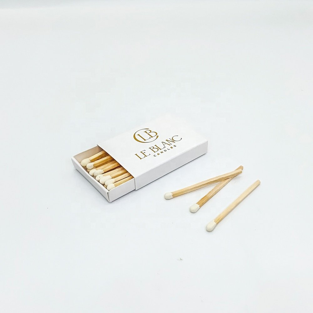 Safety small box matches with logo custom box stick for hotel home colorful luxury candle matches