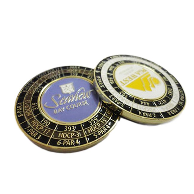 Poker Chips Magnetic Golf Ball Marker Metal Matching Divot Tools