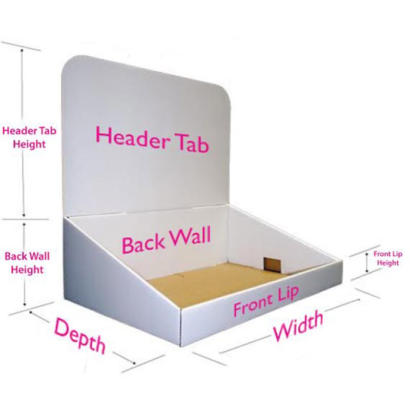 Supermarket Display Paper Box For Retail Store Custom Presentation Box With Your Own Logo Packaging