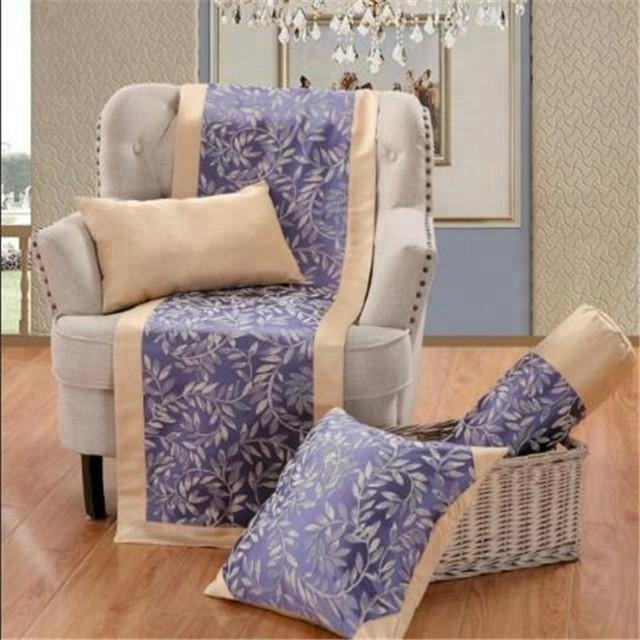 Factory Price Bed Scarves Jacquard Bed Runner and Matching Pillows