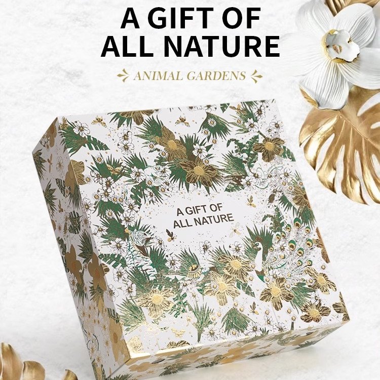 Jungle Nature Style Gift Box Multi-layer Hot Stamping Mix Match Packaging Box Creative Design