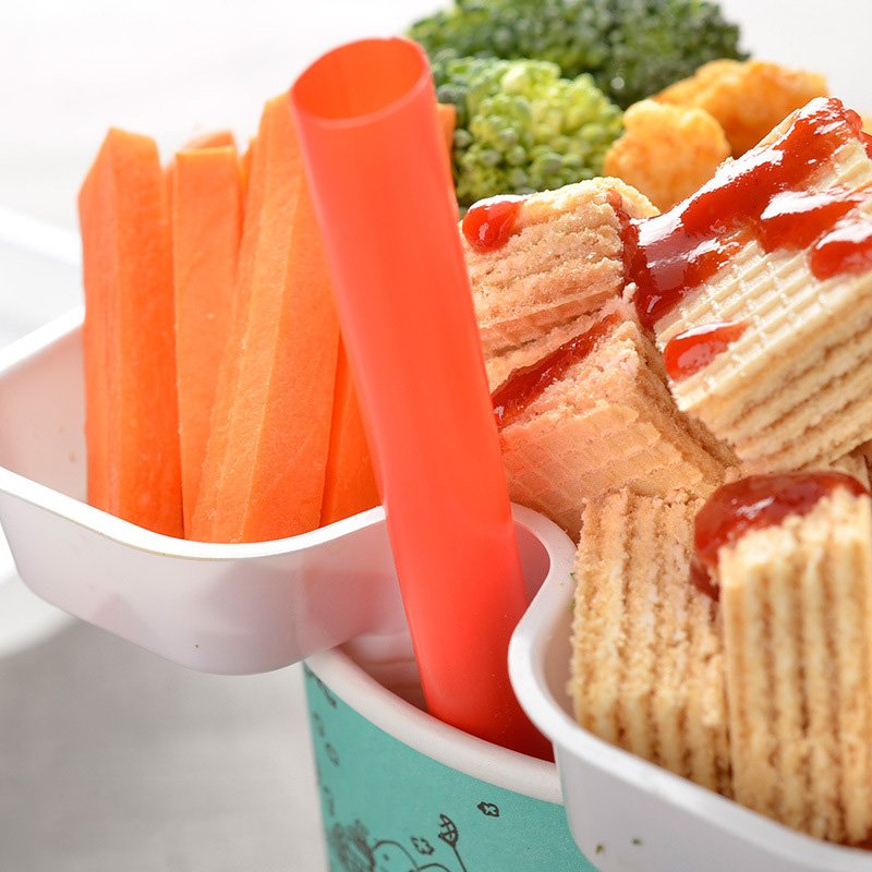 Disposable Flower Shape Snack Holder on Cup, Creative Steak Bowl, Cola Cup Holder, Fried Food Tray, Popular Take-out Tools